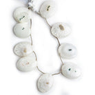 22.5x17mm-27x19mm Solar Quartz Top Drilled Plain Oval Beads 8 inch 9 pieces - The Bead Traders