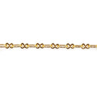 22kt Gold plated Roval and Bowtie Link Chain by the Foot - The Bead Traders