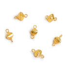 22kt Gold plated Square Magnetic Clasp Print Collection - The Bead Traders