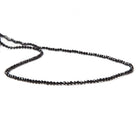 2.2mm Black Spinel micro-faceted rounds 13 inch 175 beads AAA - The Bead Traders