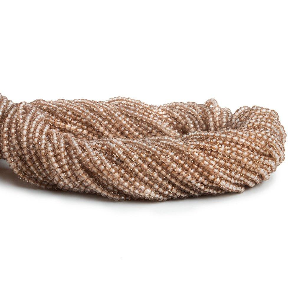 2.2mm Champagne Quartz Microfaceted Round Beads 160 pieces - The Bead Traders