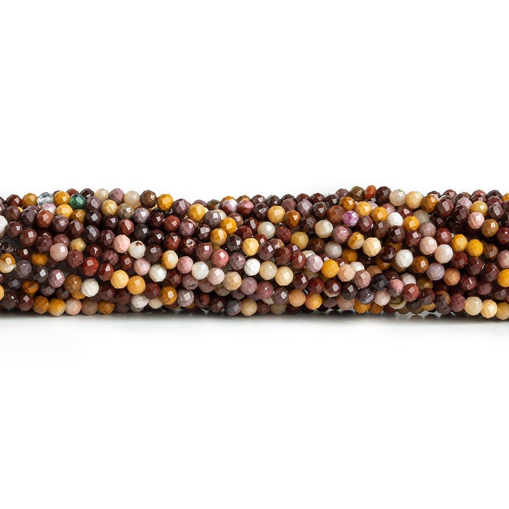 2.2mm Mouakite Jasper Micro Faceted Round Beads 13 inch 163 pieces - The Bead Traders