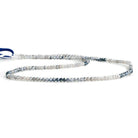2.2mm Mystic Blue Moonstone Microfaceted Round Beads 12 inch 165 pieces - The Bead Traders