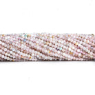2.2mm Pink Peruvian Opal Micro Faceted Round Beads 13 inch 155 pieces - The Bead Traders