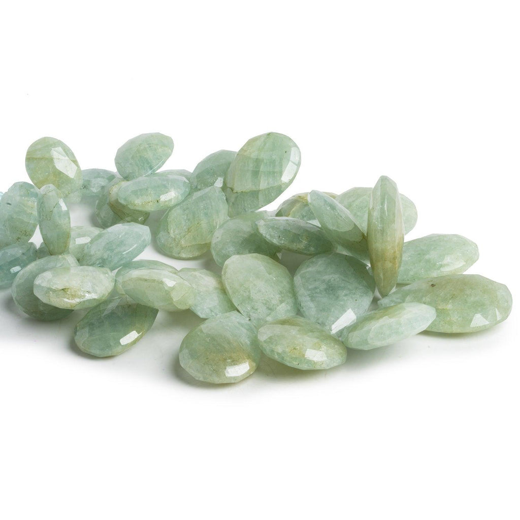 22x14mm Aquamarine Faceted Pears 8 inch 32 beads - The Bead Traders