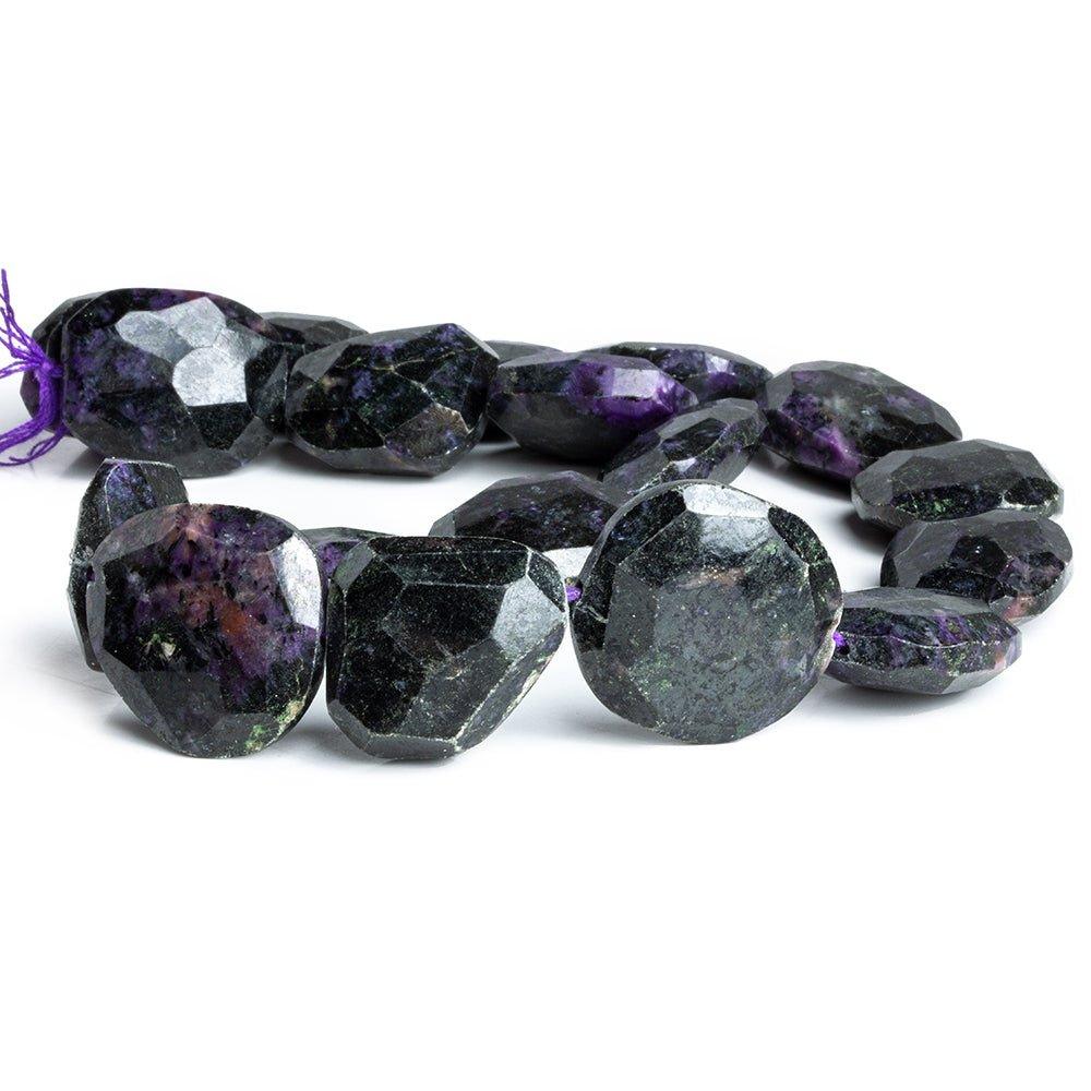 22x17mm-30x20mm Sugilite Faceted Nugget Beads 16 inch 13 pieces - The Bead Traders