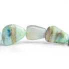 22x20 Blue Peruvian Opal Plain Nuggets 16 inch 19 beads - The Bead Traders