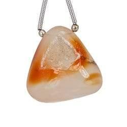 22x21mm Peaches & Cream Agate Drusy Focal 1 Bead - The Bead Traders