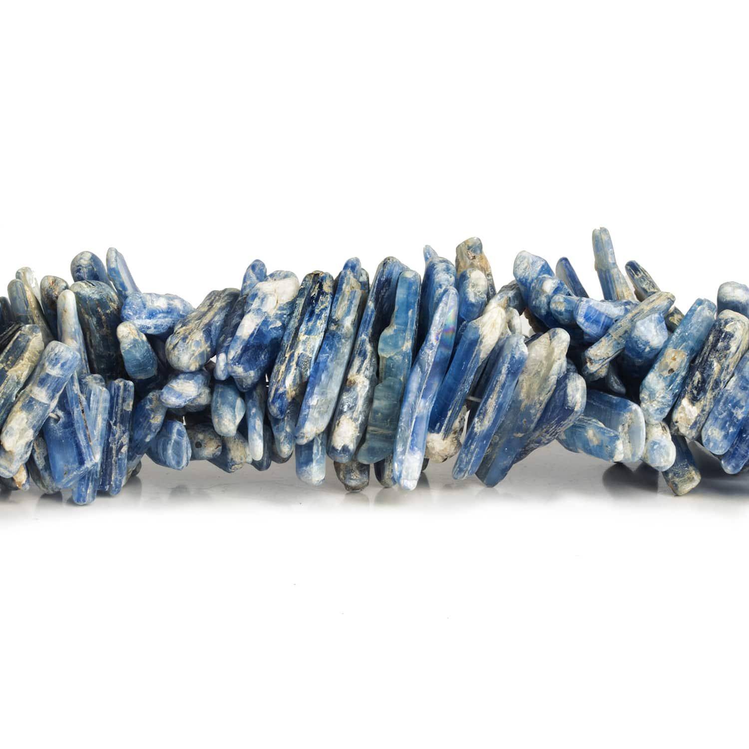 22x5mm Kyanite Natural Crystals 7.5 inch 60 beads - The Bead Traders