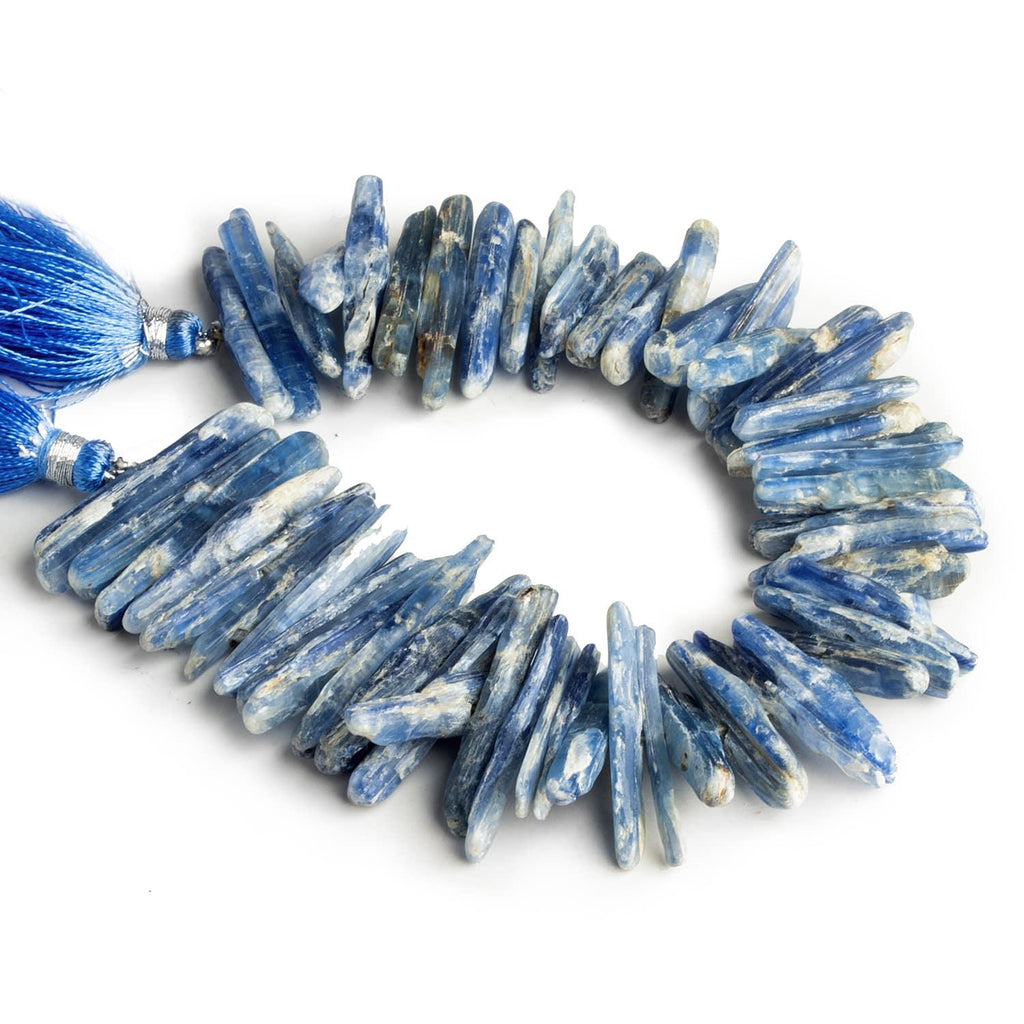 22x5mm Kyanite Natural Crystals 7.5 inch 60 beads - The Bead Traders