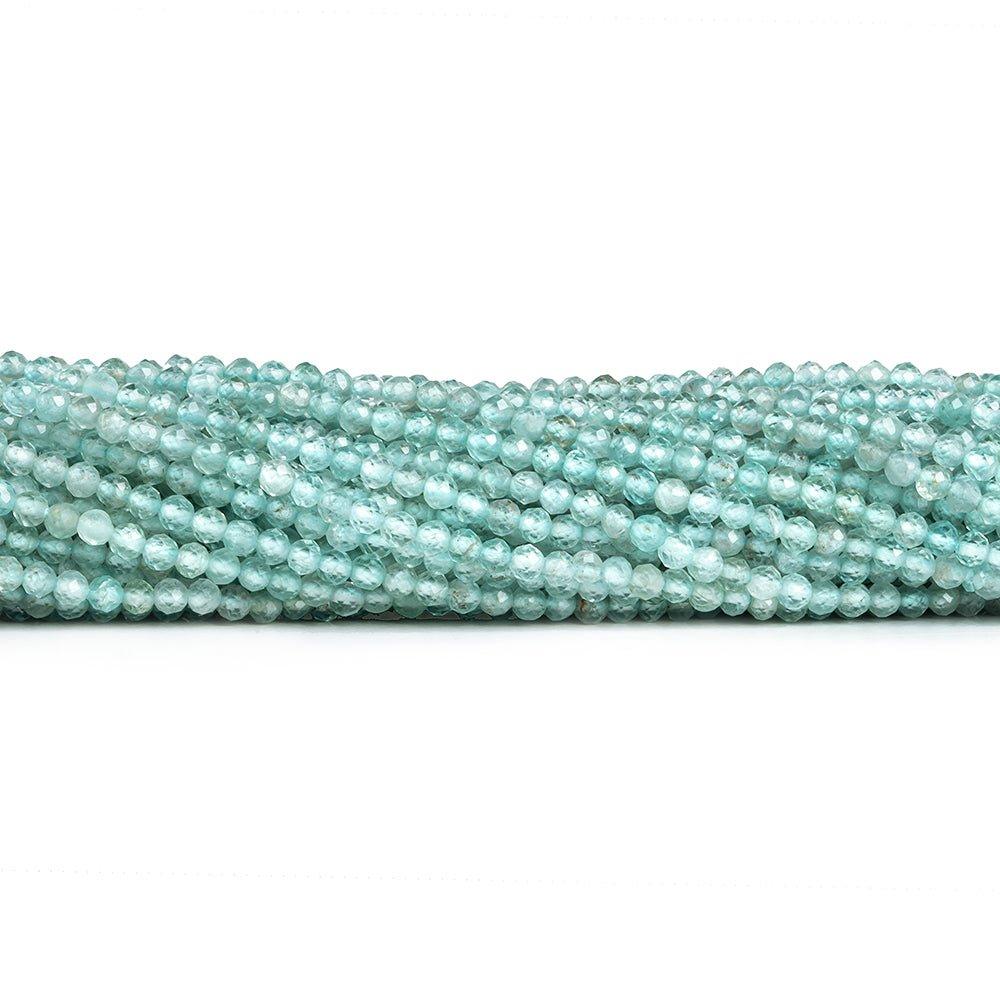 2.3mm Apatite Micro Faceted Round Beads 12.5 inch 150 pieces - The Bead Traders