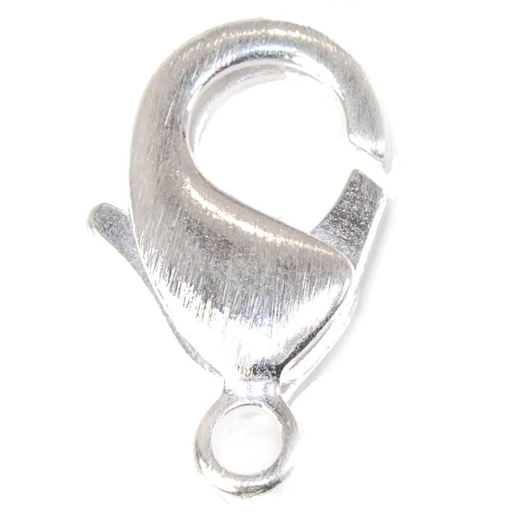 23mm Sterling Silver plated Brushed Lobster Clasp Set of 4 - The Bead Traders