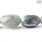 23x13-28x19mm Aquamarine straight drilled plain nuggets 16 inch 14 large hole beads - The Bead Traders