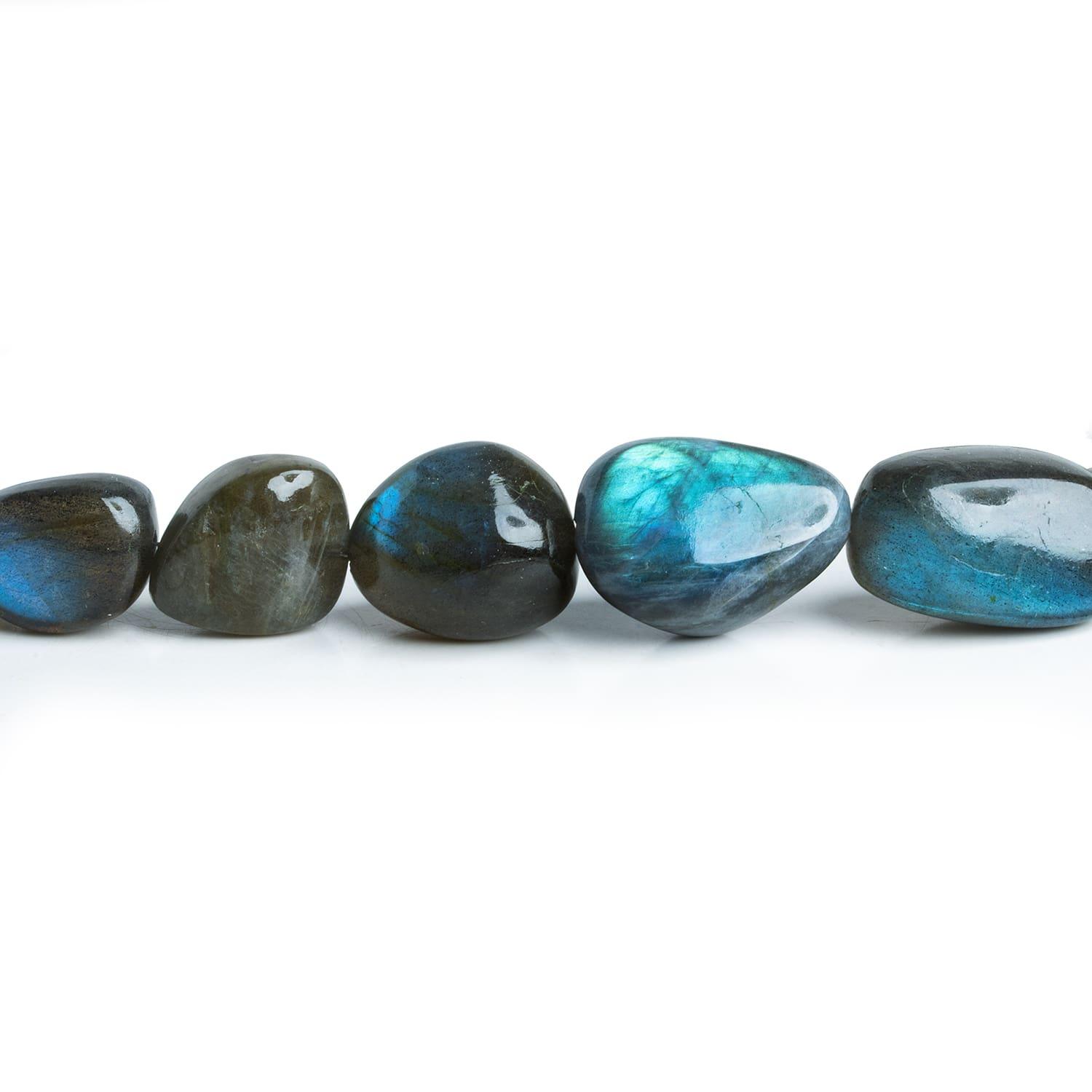 23x16mm Labradorite Plain Nuggets 16 inch 21 beads - The Bead Traders