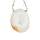 23x18mm Peaches & Cream Agate Drusy Focal 1 Bead - The Bead Traders