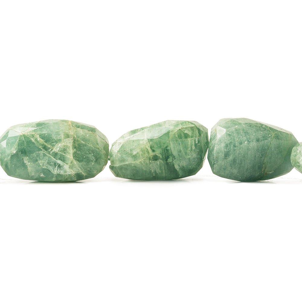 24-29mm Aquamarine Faceted Nugget Beads 15 inch 15 pieces - The Bead Traders