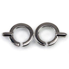 24mm Platinum-tone Interlocking Clasp 1 piece - The Bead Traders