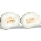 24x22-30x25mm Salmon and White Solar Quartz straight drilled Slice Beads 8.5 inch 9 pieces - The Bead Traders