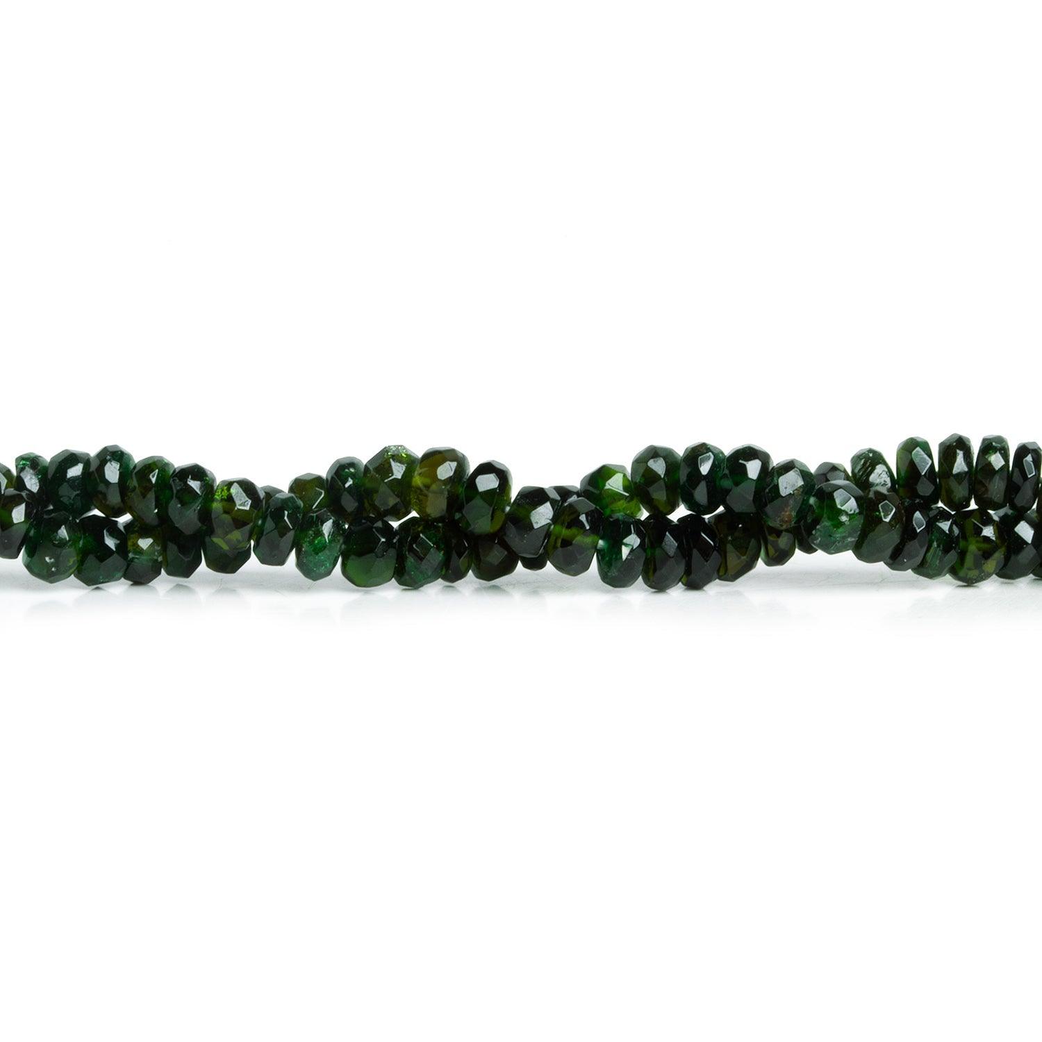 2.5-5.5mm Chrome Tourmaline Faceted Rondelles 16 inch 150 beads - The Bead Traders