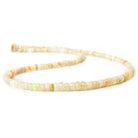2.5-5.5mm Ethiopian Golden Opal faceted rondelles 16 inch 200 beads - The Bead Traders