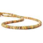 2.5-6mm Golden Ethiopian Opal faceted rondelles 16 inch 165 beads - The Bead Traders