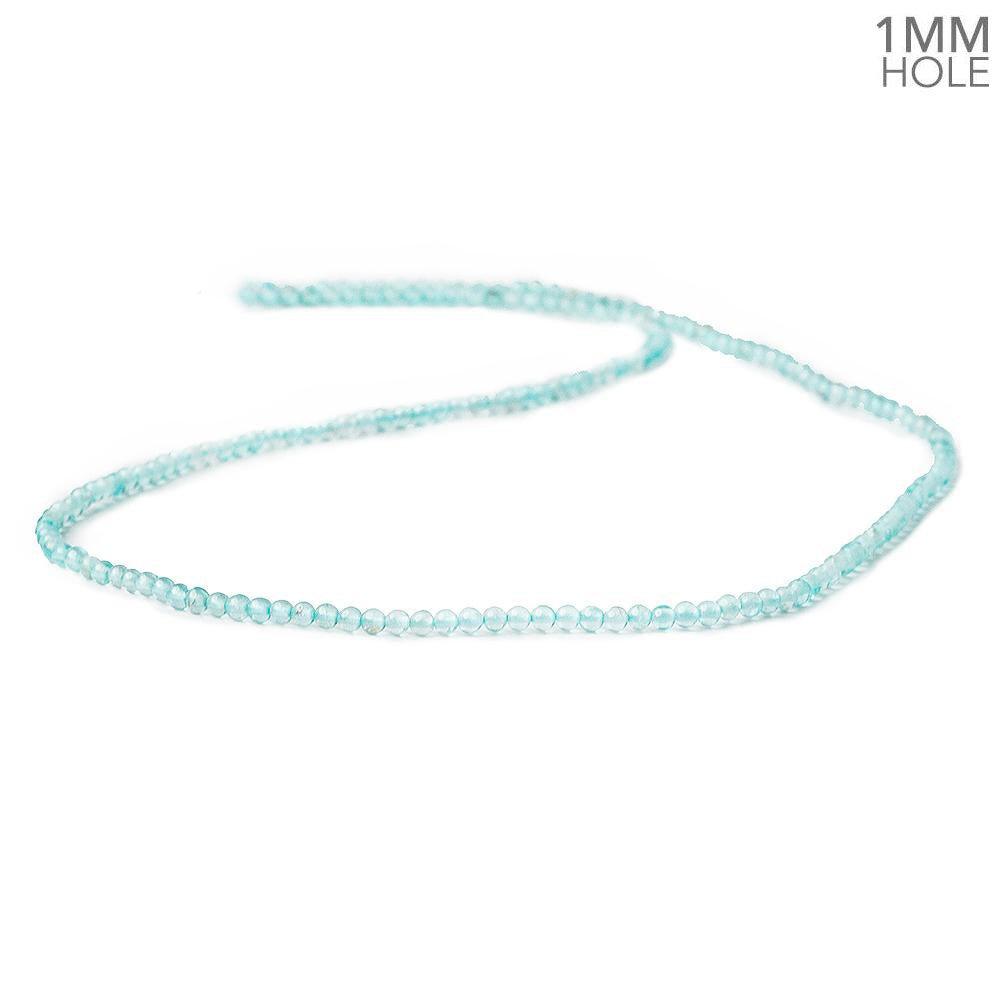 2.5mm Apatite plain round beads 16 inch 185 pieces - The Bead Traders