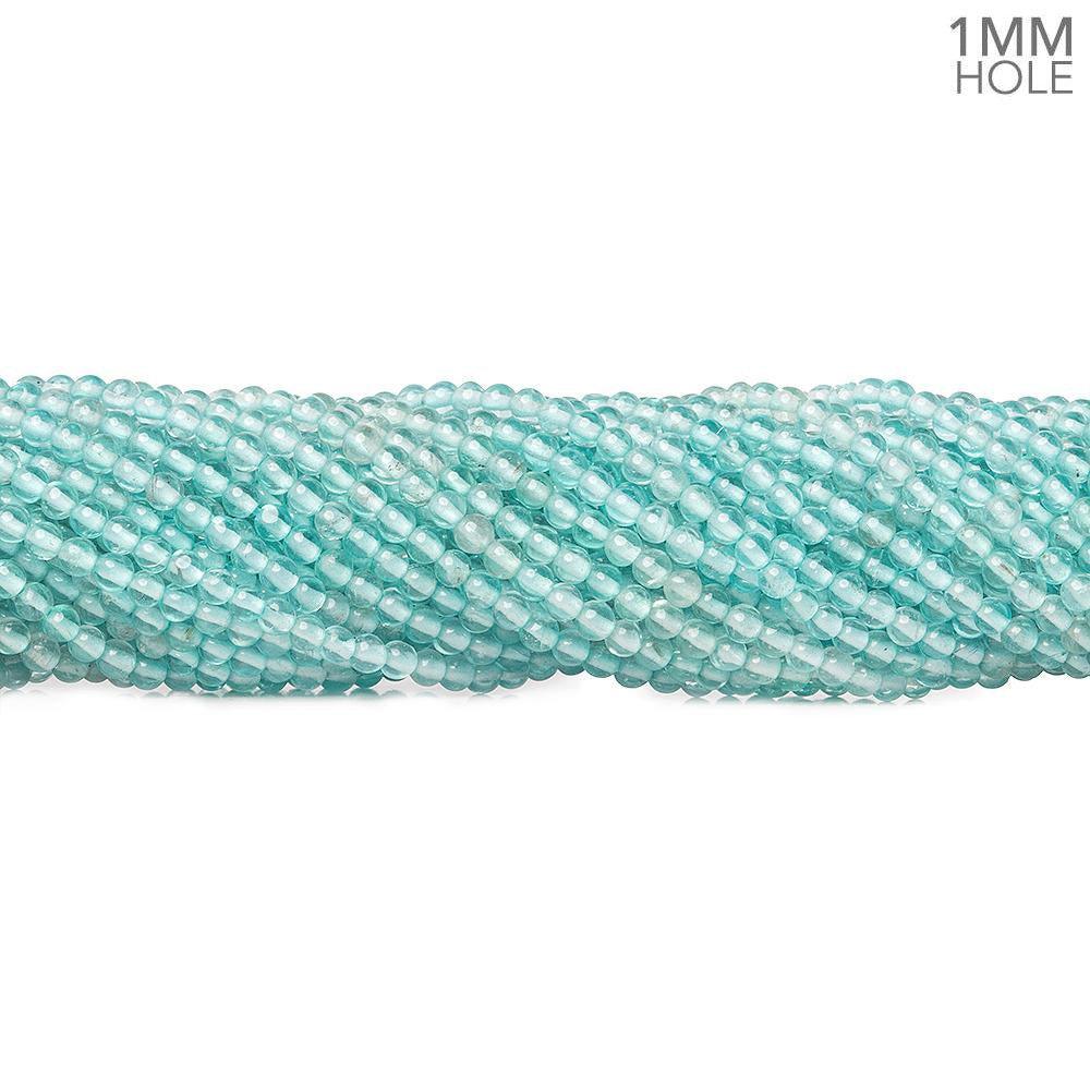2.5mm Apatite plain round beads 16 inch 185 pieces - The Bead Traders