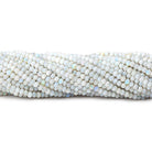 2.5mm Beige & Grey Australian Opal micro faceted rondelles 12.5 inch 145 beads AAA - The Bead Traders