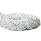 2.5mm Beige & Grey Australian Opal micro faceted rondelles 12.5 inch 145 beads AAA - The Bead Traders