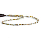 2.5mm Brown Shell Microfaceted Rounds 12 inch 130 beads - The Bead Traders
