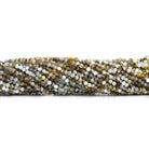 2.5mm Brown Shell Microfaceted Rounds 12 inch 130 beads - The Bead Traders