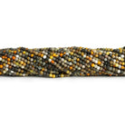 2.5mm Bumblebee Jasper Microfaceted Rounds 12 inch 130 beads - The Bead Traders
