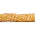 2.5mm Citrine Microfaceted Rounds 12 inch 130 beads - The Bead Traders
