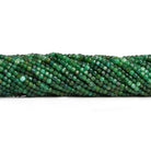 2.5mm Dark Aventurine Microfaceted Cubes 12 inch 120 pieces - The Bead Traders
