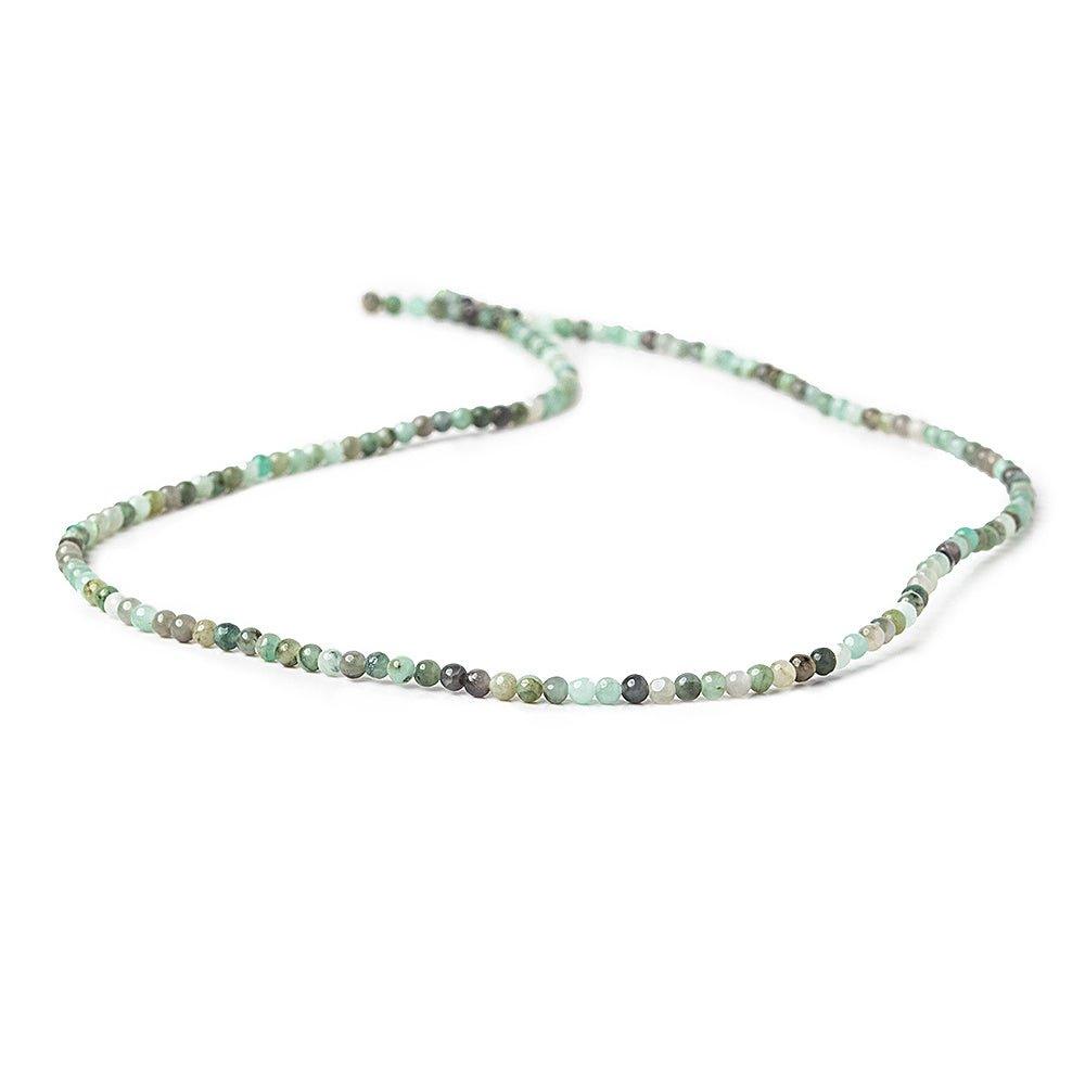 2.5mm Emerald plain round beads 16 inch 160 pieces - The Bead Traders