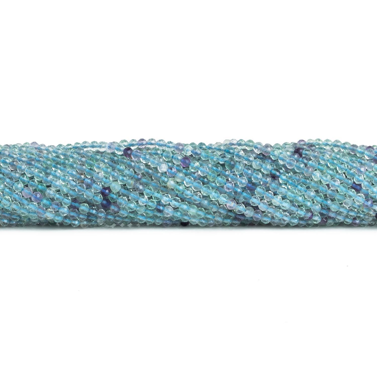 2.5mm Fluorite Microfaceted Rounds 12 inch 130 beads - The Bead Traders