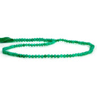2.5mm Green Onyx Microfaceted Round Beads 12 inch 135 pieces - The Bead Traders