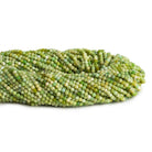 2.5mm Green Opal Microfaceted Rounds 12 inch 130 beads - The Bead Traders