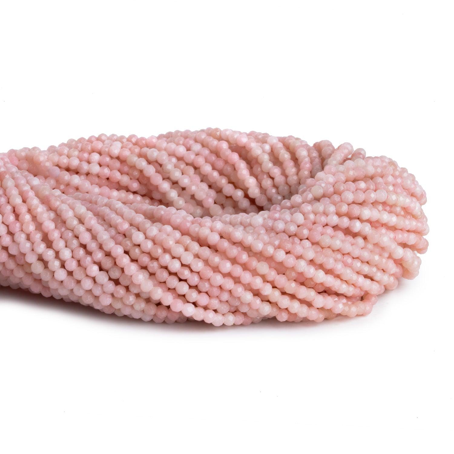 2.5mm Guava Quartz Microfaceted Rounds 12 inch 130 beads - The Bead Traders