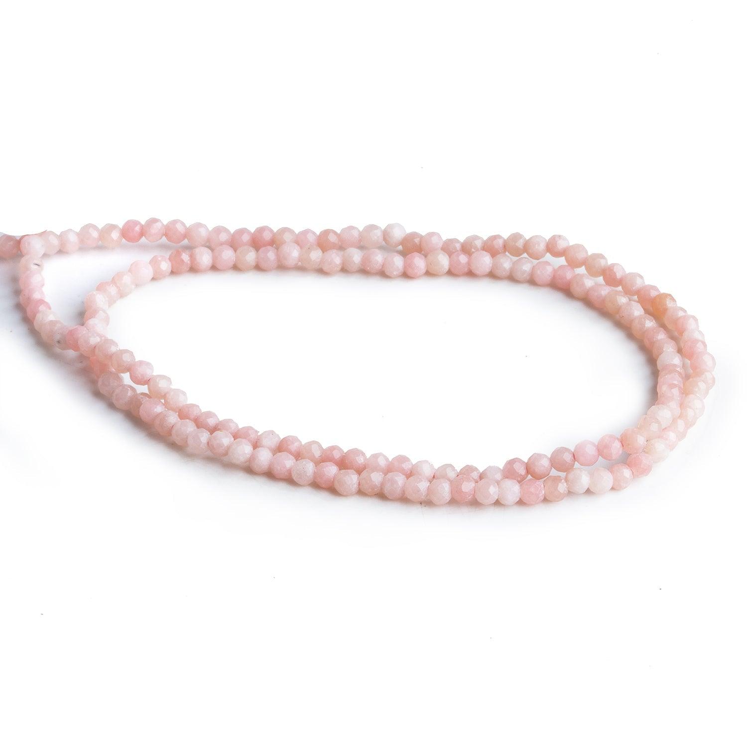 2.5mm Guava Quartz Microfaceted Rounds 12 inch 130 beads - The Bead Traders