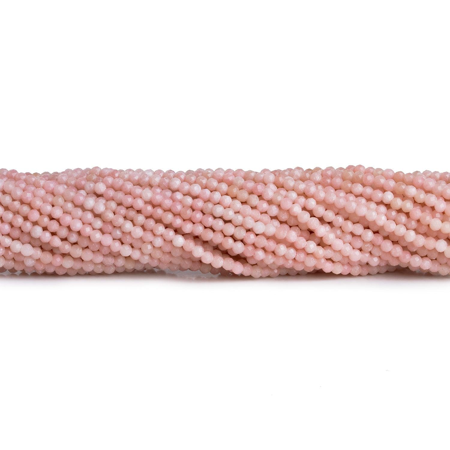 2.5mm Guava Quartz Microfaceted Rounds 12 inch 130 beads - The Bead Traders