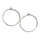 25mm Gunmetal plated Earring Wire Lot of 12 pieces - The Bead Traders