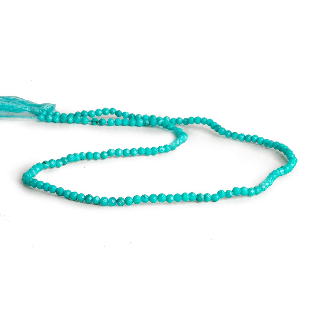 2.5mm Howlite Microfaceted Rounds 12 inch 135 beads - The Bead Traders