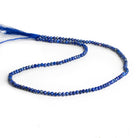 2.5mm Lapis Lazuli Microfaceted Rondelles 12 inch 120 beads - The Bead Traders