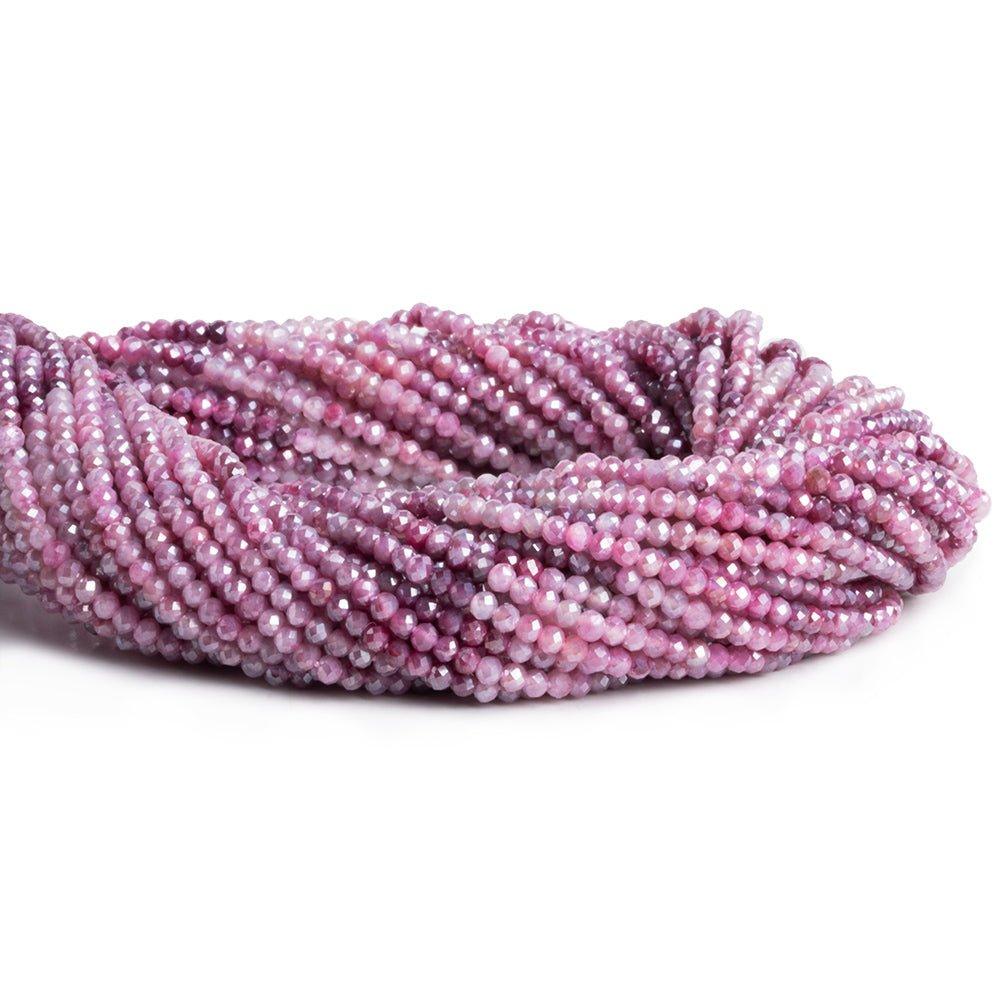 2.5mm Mystic Red Moonstone Microfaceted Round Beads 12 inch 140 pieces - The Bead Traders