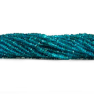 2.5mm Neon Apatite Faceted Rondelles 14 inch 250 beads - The Bead Traders