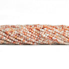 2.5mm Orange Howlite Microfaceted Cube Beads 12 inch 140 pieces - The Bead Traders