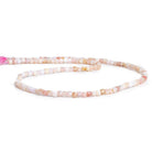 2.5mm Pink Peruvian Opal Microfaceted Cubes 12 inch 125 pieces - The Bead Traders