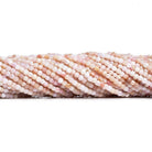 2.5mm Pink Peruvian Opal Microfaceted Cubes 12 inch 125 pieces - The Bead Traders