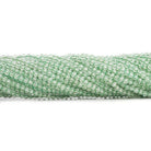 2.5mm Prasiolite Microfaceted Round Beads 12 inch 140 pieces - The Bead Traders